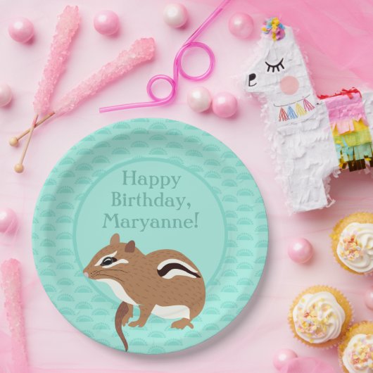 Chipmunks Themed Birthday Party Custom Pappteller (Party)