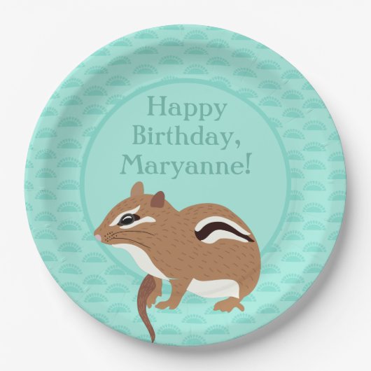 Chipmunks Themed Birthday Party Custom Pappteller (Vorderseite)