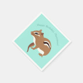 Chipmunks Themed Birthday Party Custom Serviette (Ecke)