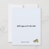 Chipmunks und Friends Birthday Party Einladung (Rückseite)