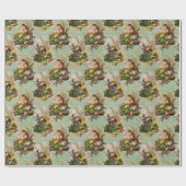 Chipmunks und Vögel Geschenkpapier (Flach)