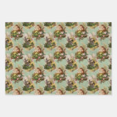 Chipmunks und Vögel Geschenkpapier Set (Vorderseite)