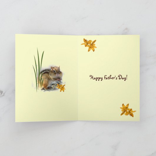 Chipmunks Vathers Day Karte (Innenseite)