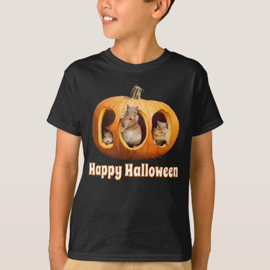 Chipmunkte Inside Boo Jack-o-Lantern T-Shirt (Vorderseite)