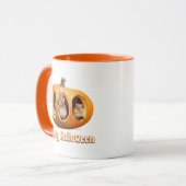 Chipmunkte Inside Boo Jack-o-Lantern Tasse (Vorderseite Links)
