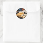 Chipotle Cheddar Cheese Runder Aufkleber (Tasche)