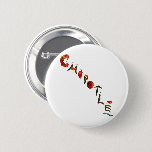 Chipotle Chili-Paprikaschoten Button (Vorne & Hinten)