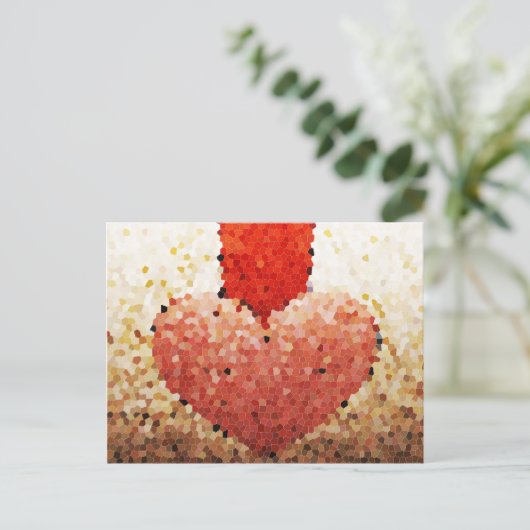 "Chipped Heart" - Postkarte (Stehend Vorderseite)