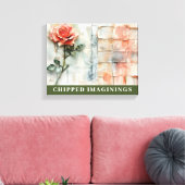 CHIPPED IMAGININGS Stretched Canvas Print Leinwanddruck (Insitu (Wohnzimmer))