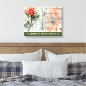 CHIPPED IMAGININGS Stretched Canvas Print Leinwanddruck (Insitu (Schlafzimmer))