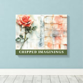 CHIPPED IMAGININGS Stretched Canvas Print Leinwanddruck (Insitu (Holzboden))