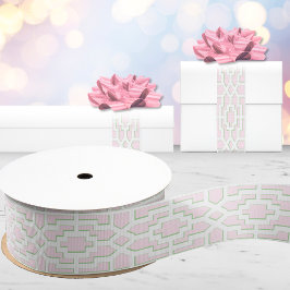 Chippendale Fret in Pink and Green Ripsband