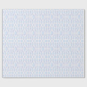 Chippendale-Frett in Blau und Lila Geschenkpapier (Flach)