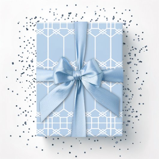 Chippendale Octagon Trellis in Slate Geschenkpapier