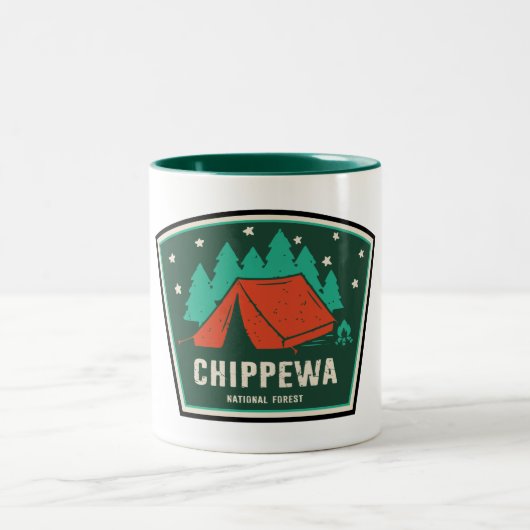 Chippewa-Camping Zweifarbige Tasse (Mittel)