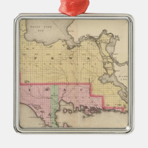 Chippewa County Mackinac County Michigan Ornament Aus Metall