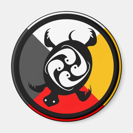 Chippewa Dodem Miskwaadesi Magnet (Vorne)