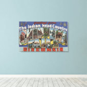 Chippewa Falls, South Dakota - Großer Brief Leinwanddruck (Insitu (Holzboden))