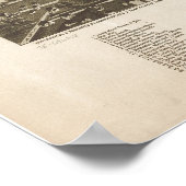 Chippewa Falls WI 1886 Antike Panoramakarte Poster (Ecke)