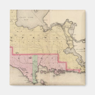 Chippewa Landkreis Mackinac Landkreis Michigan Magnet