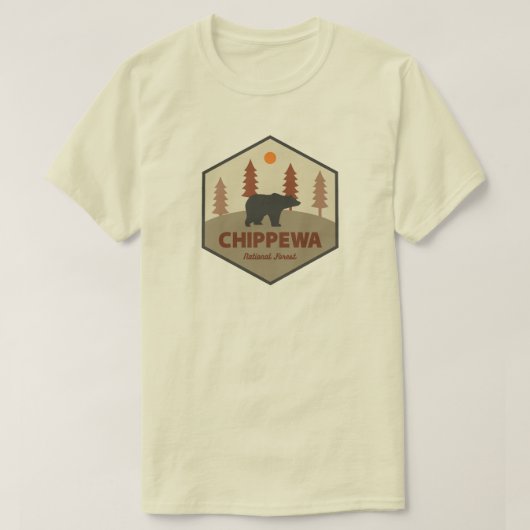 Chippewa National Forest Minnesota Bear T-Shirt (Design vorne)