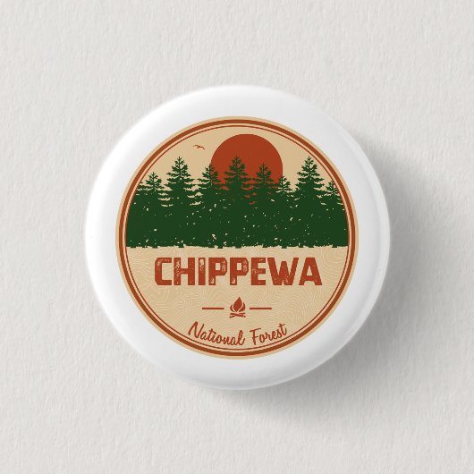 Chippewa-Nationalwald Button (Vorderseite)