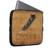 CHIPPEWA Native American Feather Laptop Sleeve (Vorne Rechts)