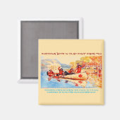 ‚Chippewa/Ojibwe Boys-Circa 1700‘ Magnet (Vorderseite/Rückseite)