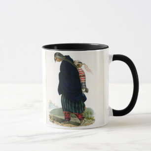 ChippewaySquaw und Kind, Kneipe. durch F.O.W. Tasse