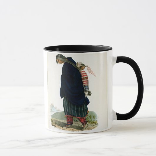 ChippewaySquaw und Kind, Kneipe. durch F.O.W. Tasse (Rechts)