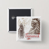 Chippiannock Dorf des toten Knopfes Button (Vorne & Hinten)