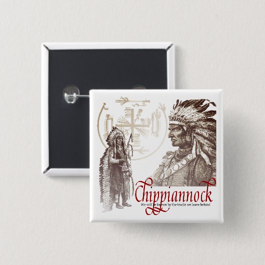 Chippiannock Dorf des toten Knopfes Button (Vorne & Hinten)