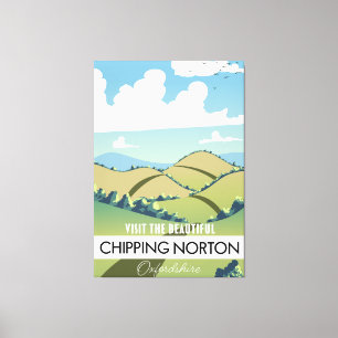 Chipping Norton Oxfordshire Holz Wandkunst Leinwanddruck