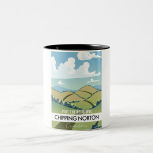 Chipping Norton Oxfordshire Zweifarbige Tasse
