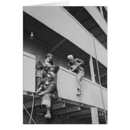 Chipping Slag Off a Ship