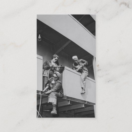 Chipping Slag Off a Ship Visitenkarte (Vorderseite)