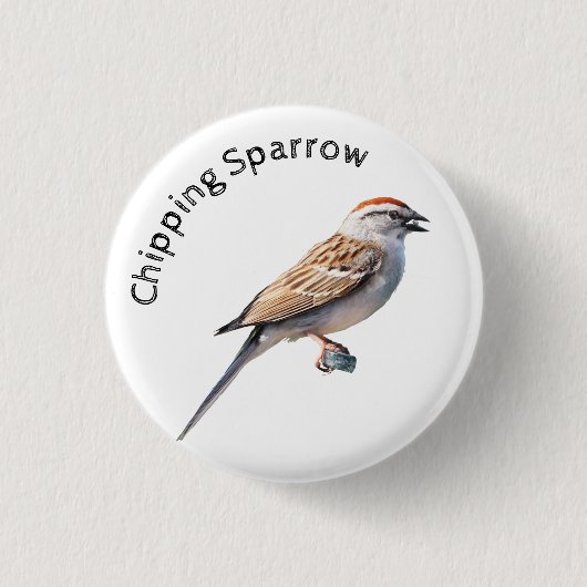 Chipping Sparrow Button (Vorderseite)