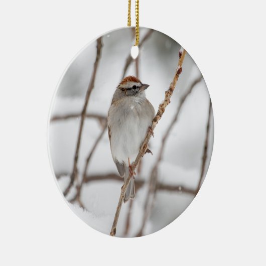 Chipping Sparrow | KERAMIK Ornament (Rechts)
