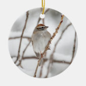 Chipping Sparrow | KERAMIK Ornament (Vorne)
