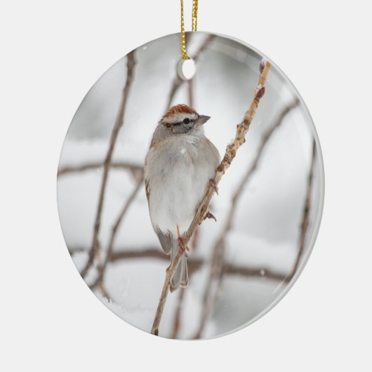 Chipping Sparrow | KERAMIK Ornament (Links)