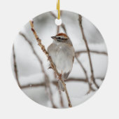 Chipping Sparrow | KERAMIK Ornament (Hinten)