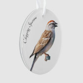 Chipping Sparrow Ornament (Vorderseite)