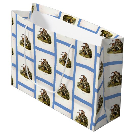 Chipping Squirrel ( Eastern Chipmunk ) von Audubon Große Geschenktüte (Vorderseite Schrägansicht)