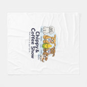 Chippy&Coffee Show Kuscheldecke Fleecedecke (Vorderseite (Horizontal))