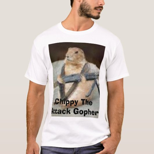 Chippy der Angriffs-Gopher T-Shirt (Vorderseite)