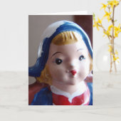 Chippy Girl Karte (Gelbe Blume)