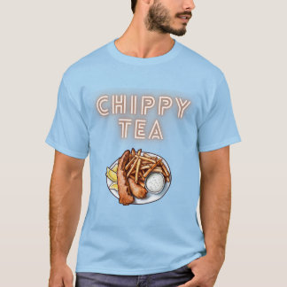 Chippy Tee oder Fisch und Chips Design T Shirt