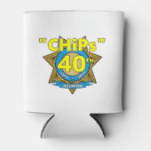 CHiPs 40th Anniversary cupholder Dosenkühler (Vorderseite)