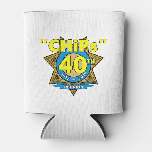 CHiPs 40th Anniversary cupholder Dosenkühler (Vorderseite)