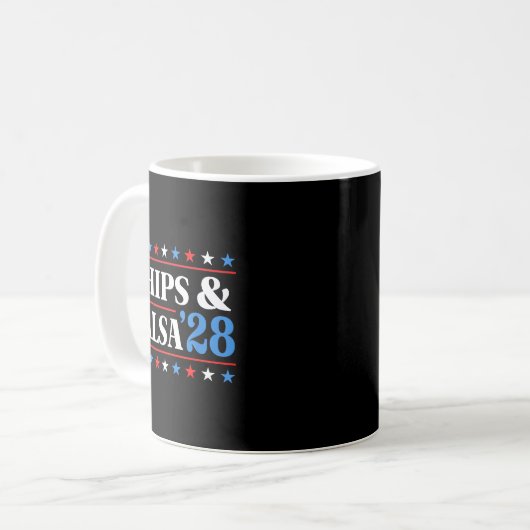 Chips And Salsa 2028 Funny Presidential Election 2 Kaffeetasse (Vorderseite Links)